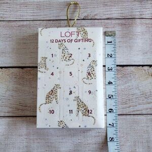 LOFT 12 Days of Gifting Stud Earring Gift Set Holiday Christmas Gold Tone Stones